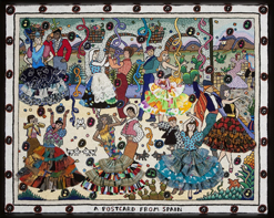 Caroline's contemporary embroidery art