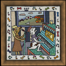 Caroline's contemporary embroidery art