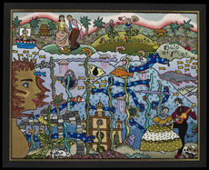 Caroline's contemporary embroidery art