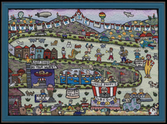 Caroline's contemporary embroidery art